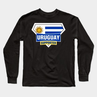 Uruguay Super Flag Supporter Long Sleeve T-Shirt